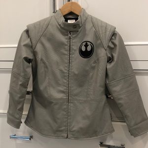 Star Wars kids rebel faux leather jacket, size 7/8